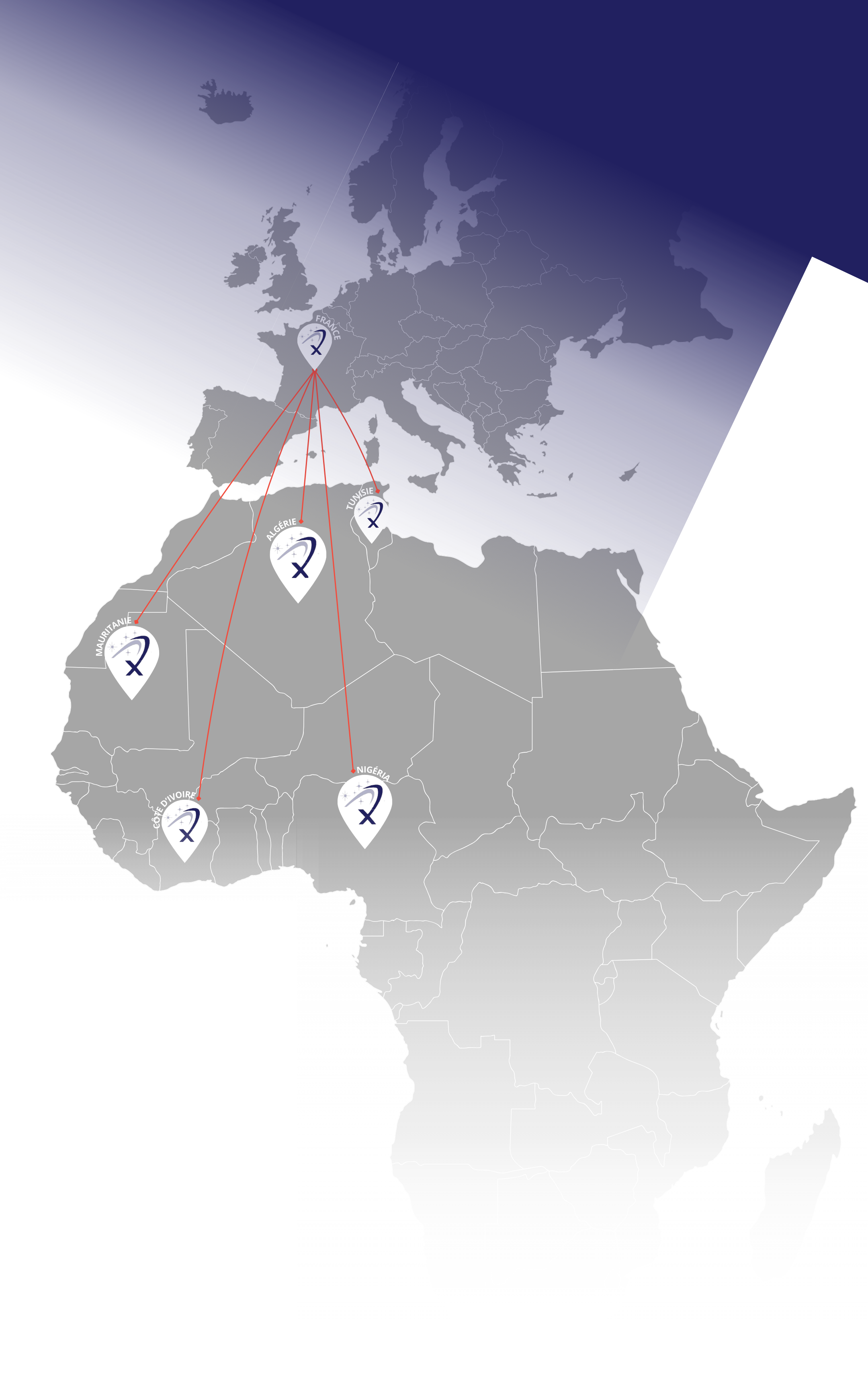 Carte du monde | Exportation Galaxy Auto Parts